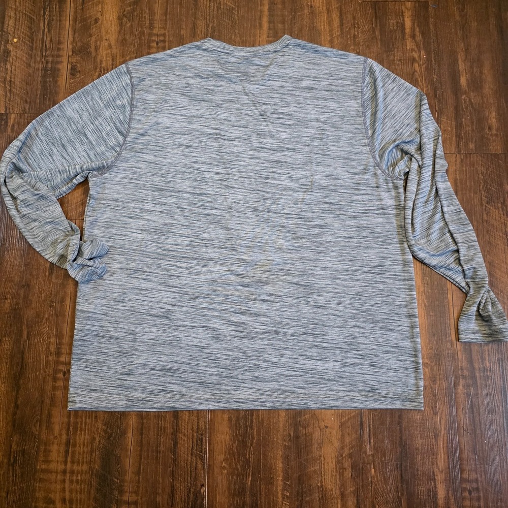 Ocean Pacific OP Performance Long Sleeve Athletic Shirt - Mens XXL - Gray - Picture 4 of 11